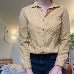Mustard Yellow Button Up